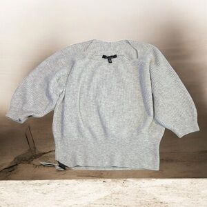 WHBM - White House Black Market Light Gray Cowl Neck Sweater Size XL